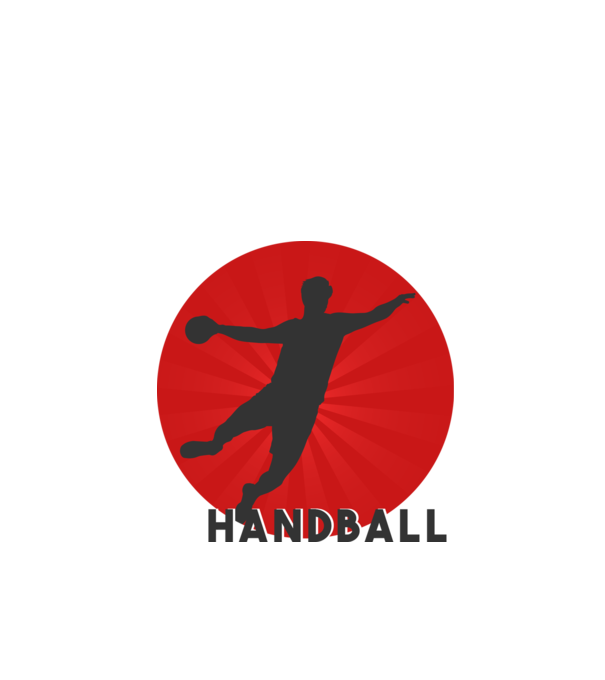Handball - Kézilabda minta fekete pólón