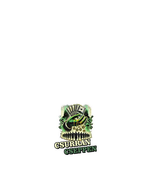 Csurran Cseppen minta fehér pólón