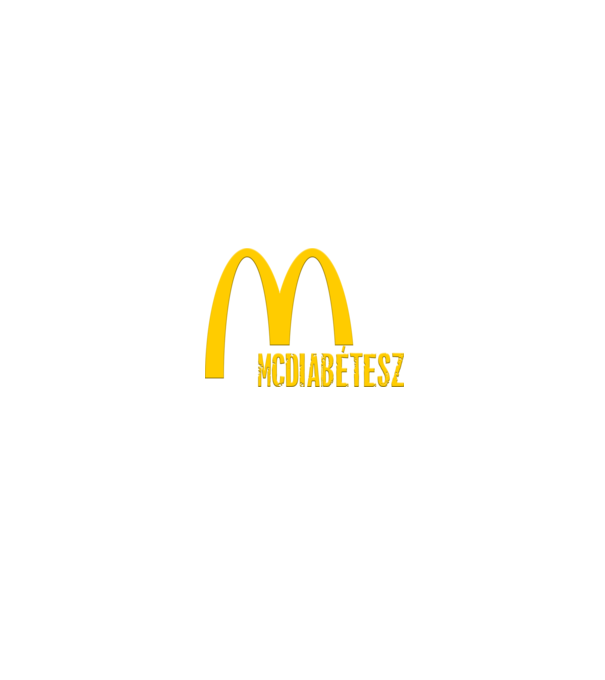 Mcdiabétesz minta fekete pólón
