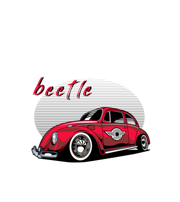 Beetle - Bogár minta fehér pólón