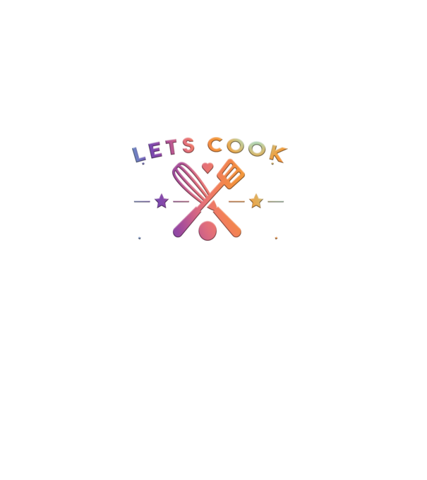Lets Cook minta szürke pólón
