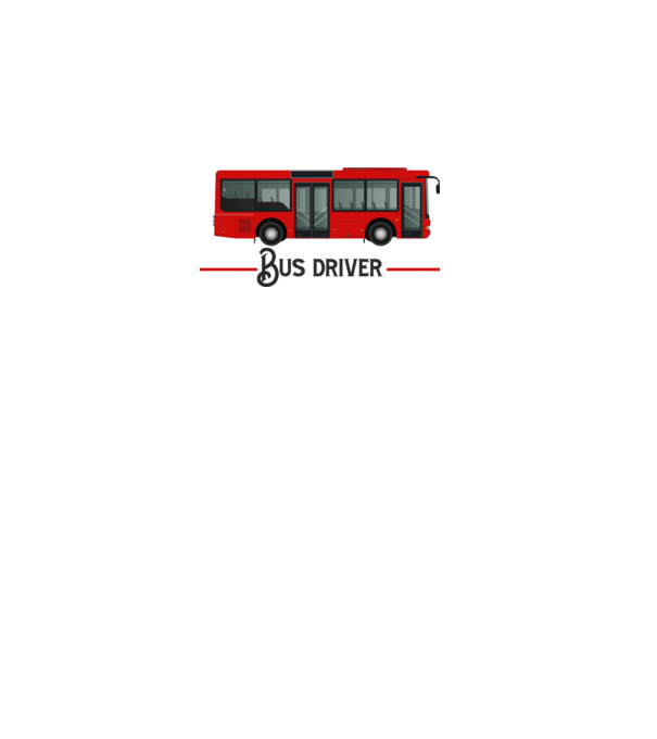 Bus Driver minta fehér pólón