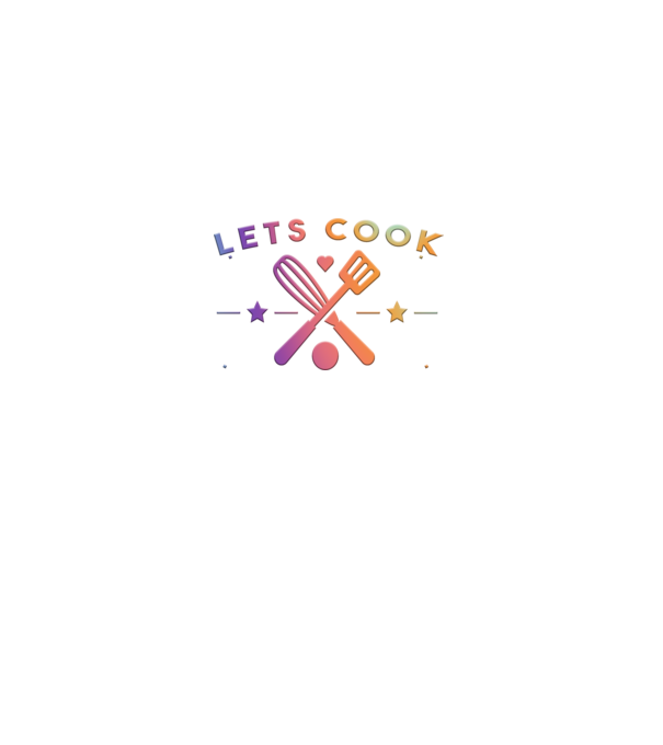 Lets Cook minta szürke pólón