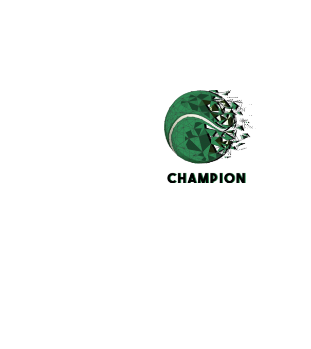Champion - Tenisz bajnok minta neonsárga pólón