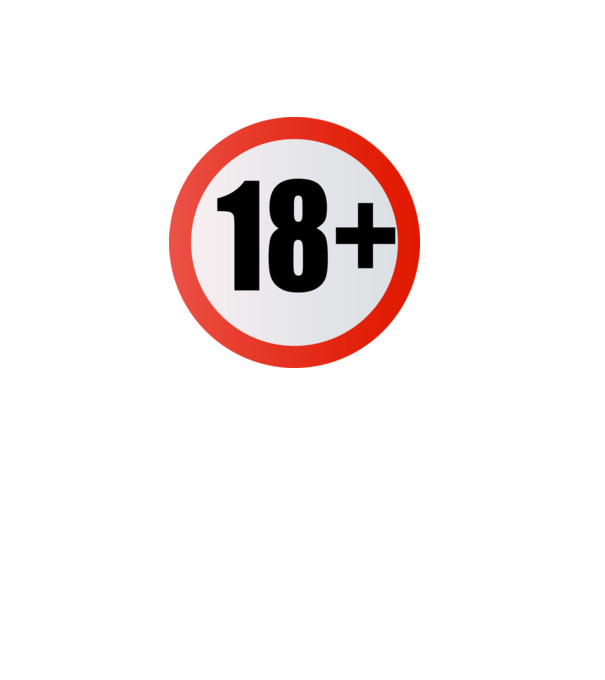 18+ minta fekete pólón