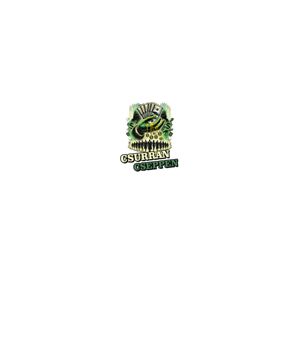 Csurran Cseppen minta farmerkék pólón