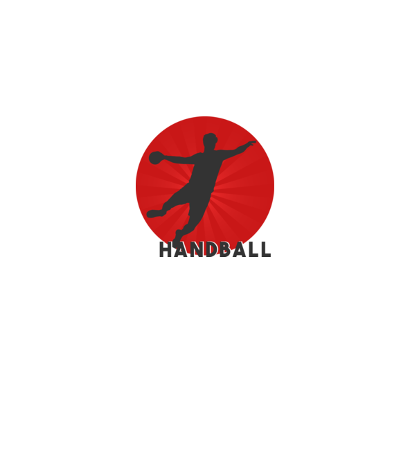 Handball - Kézilabda minta fekete pólón