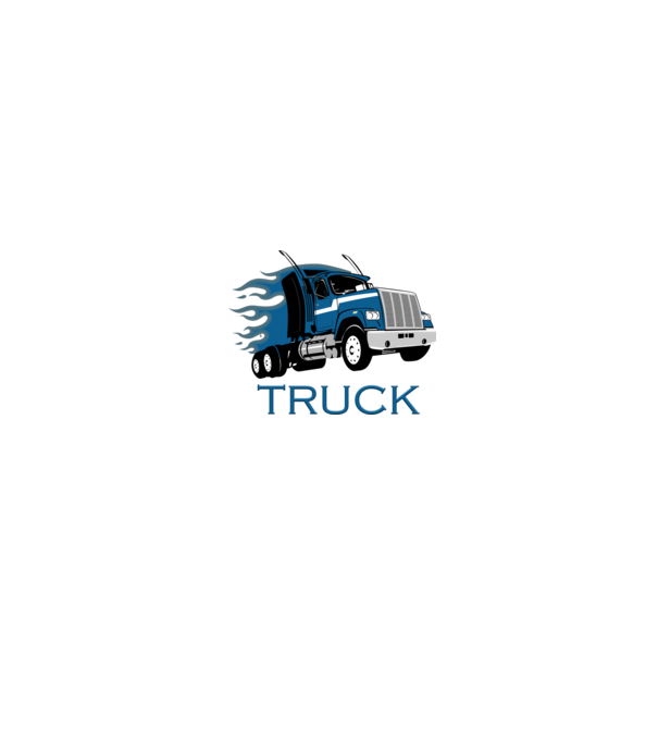 Truck - Kamion minta fekete pólón