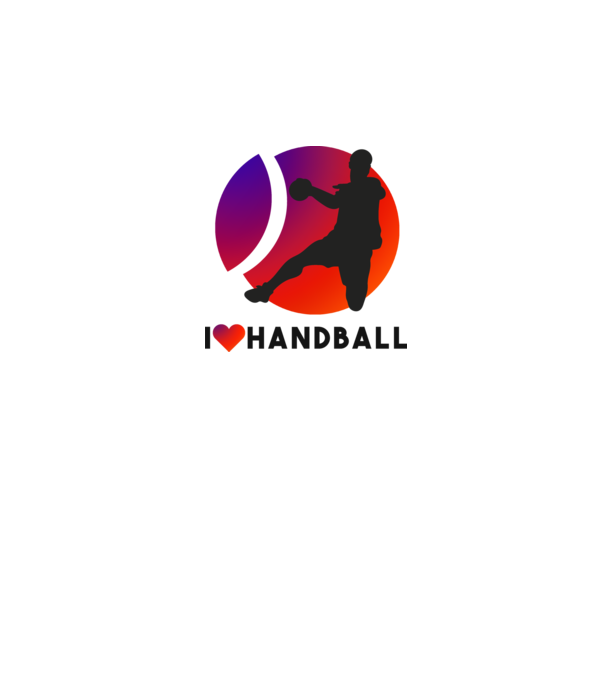 I love handball minta szürke pólón