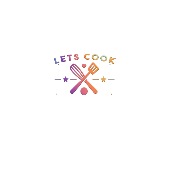 Lets Cook minta szürke pólón