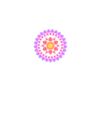 Sunset Dot Mandala minta szürke pólón