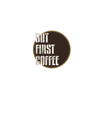 ButFirstCoffee minta szürke pólón