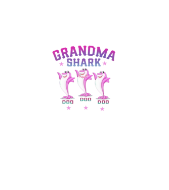Grandma shark minta fehér pólón