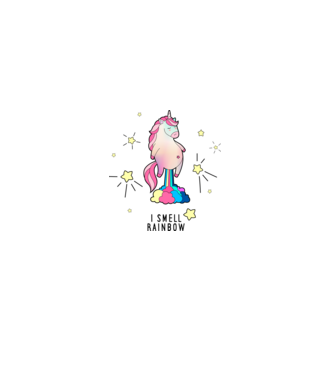 Unicorn  minta fehér pólón