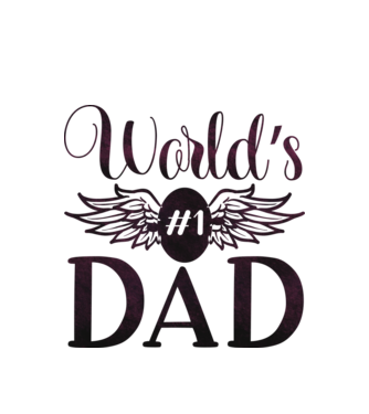 World’s #1 Dad minta fehér pólón