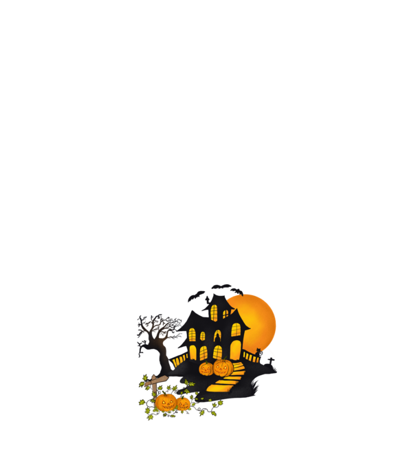 Halloween minta világos rózsaszín pólón