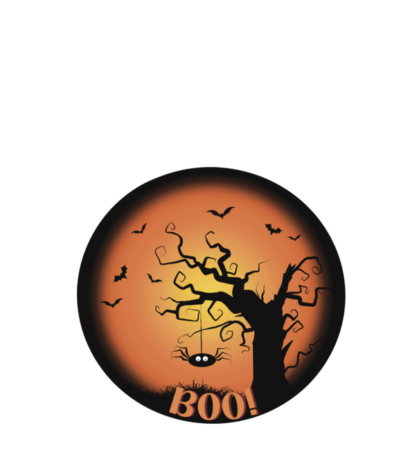 Halloween BOO! minta piros pólón