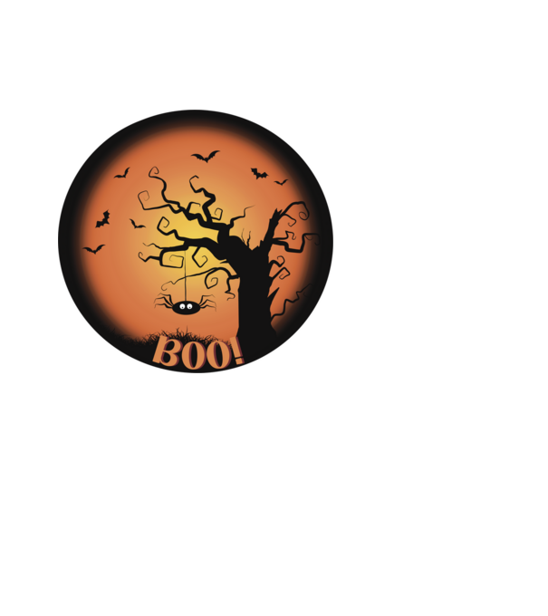 Halloween BOO! minta fehér pólón