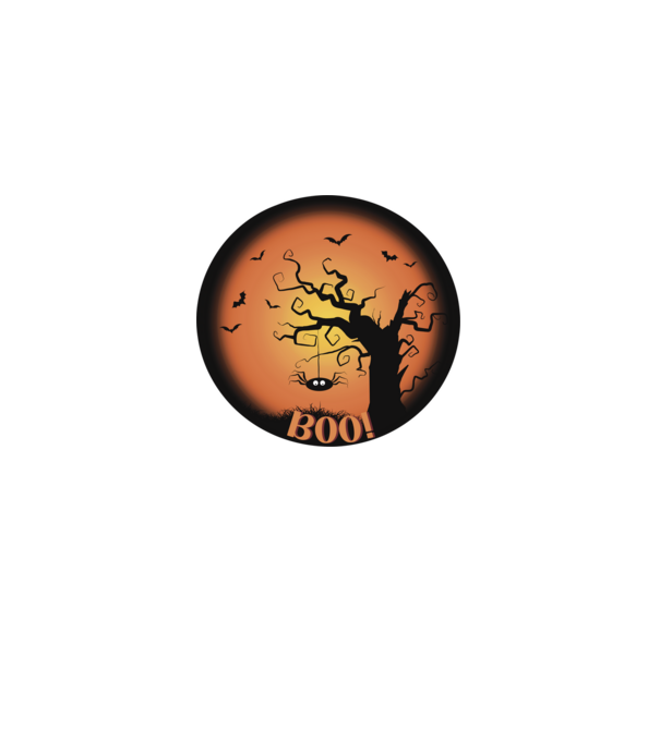 Halloween BOO! minta piros pólón