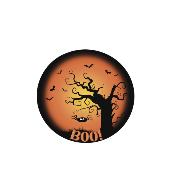 Halloween BOO! minta fehér pólón