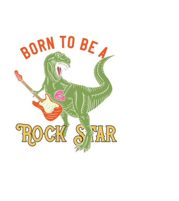 T-rex_music_1 minta fekete pólón