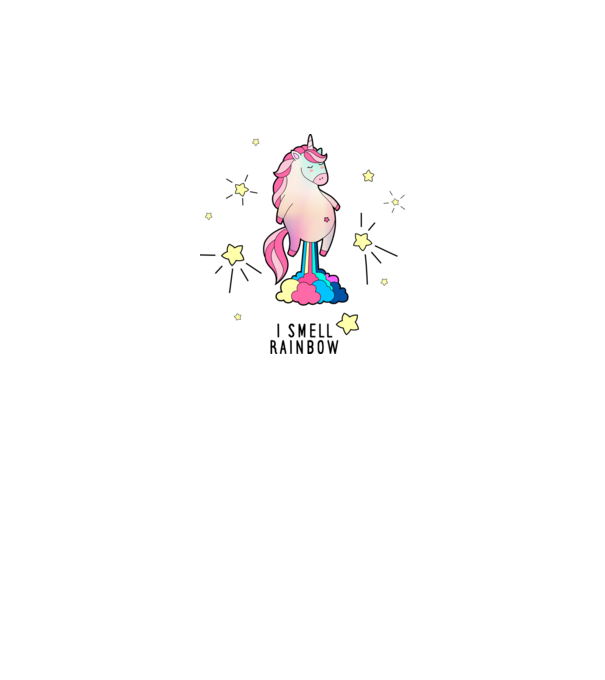 Unicorn  minta fehér pólón