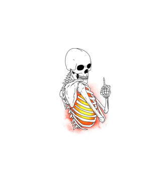 F ck off minta fehér pólón