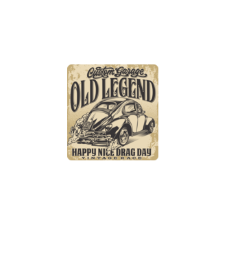 OLD LEGEND minta fekete pólón
