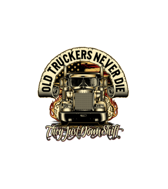 old truck never die RT 01 minta fehér pólón