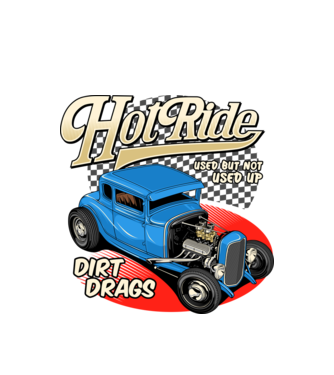 K 16 HOT RIDE minta fehér pólón
