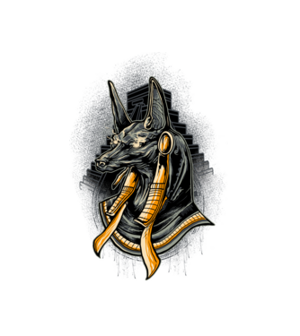 ANUBIS rt minta fehér pólón