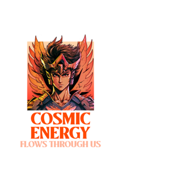 Cosmic energy minta fekete pólón