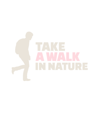 Take a walk in nature minta fehér pólón