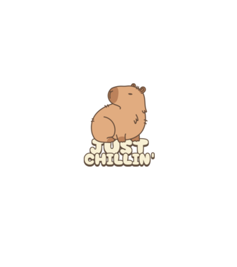 Just chillin minta fekete pólón