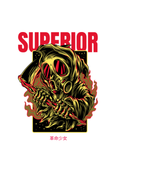Superior 07b minta fekete pólón