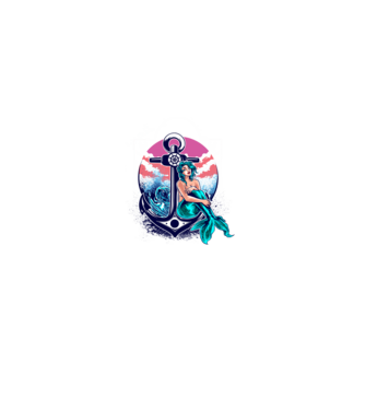 Marine MERMAID 2 minta világoskék pólón