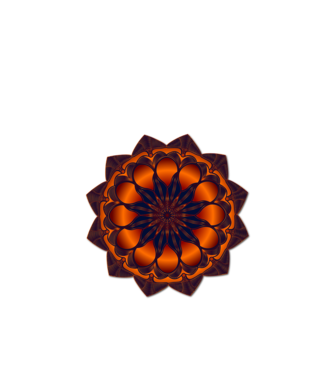 Mandala by 07 minta fekete pólón