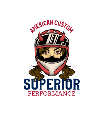 biker-club-t-shirt-template-with-a-motorcycle minta fehér pólón