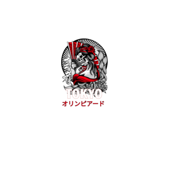 OLIMPIA Tokyo 07 minta fekete pólón