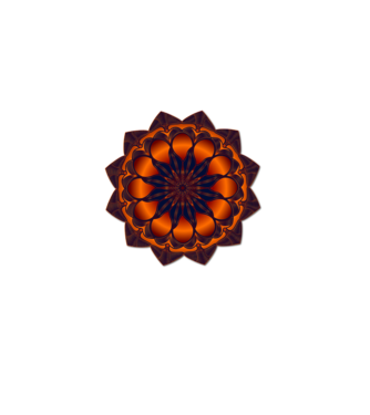 Mandala by 07 minta fekete pólón