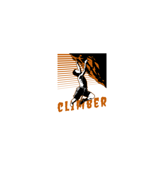 TR climber minta fekete pólón