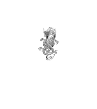 Dragon colection 6 minta királykék pólón