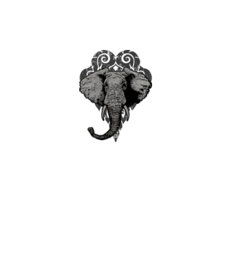 ELEPHANT 1 minta szürke pólón