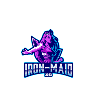 2023 Ironmaid minta fehér pólón