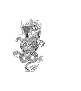 Dragon colection 6 minta fehér pólón