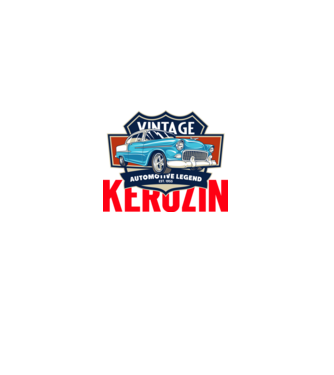 Kerozin Vintage 01 minta fekete pólón