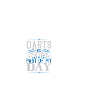 darts is the best part of my day-01 minta fekete pólón