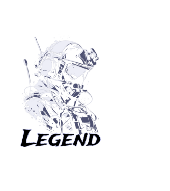 Legend minta fekete pólón