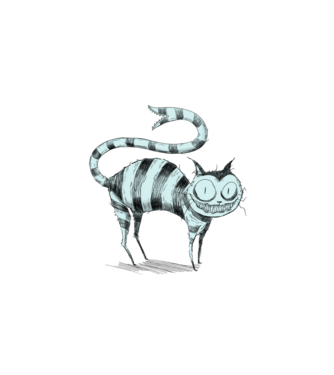 mosoly macska minta fehér pólón
