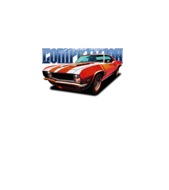 a-vintage-competition-car minta sötétkék pólón